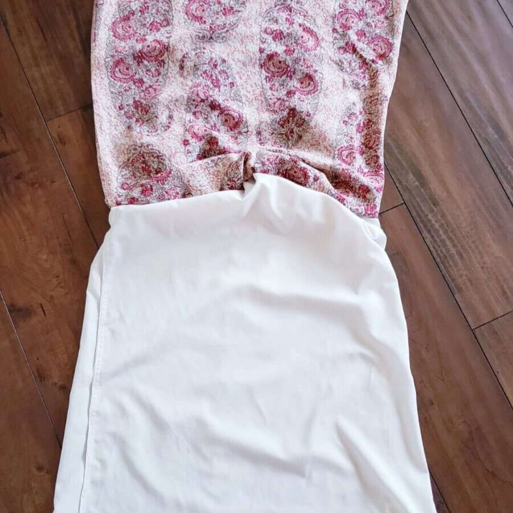 Madewell Silk Cold-Shoulder Women's Dress in Watercolor Paisley Print Size M - Picture 14 of 16